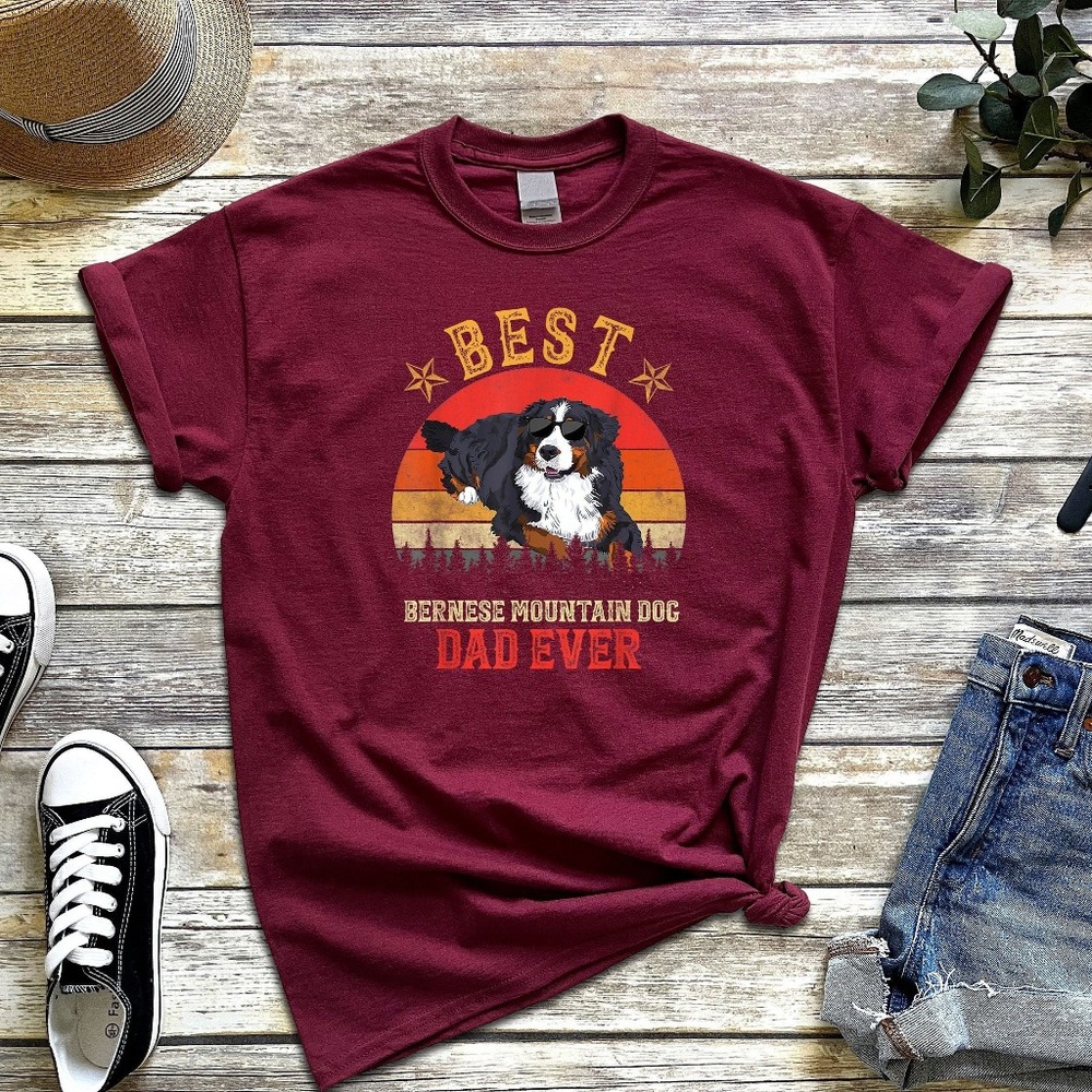 Bernese Mountain Dog shirt for Dog Dad, Bernese Mountain Dog gifts Bernese Mount